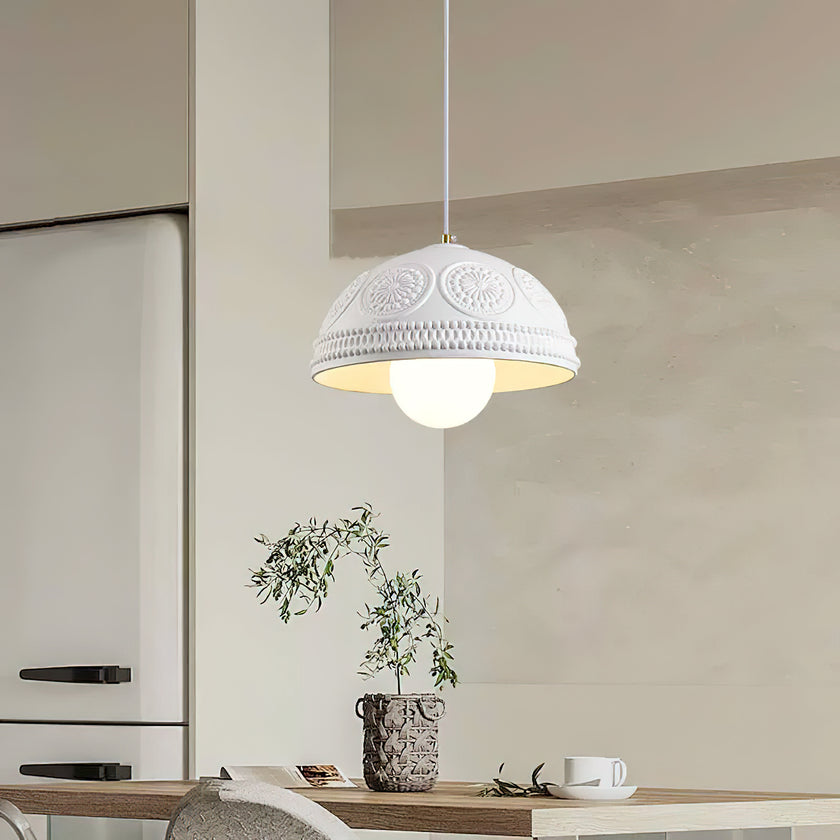 Embossed Ripple Pendant Lamp