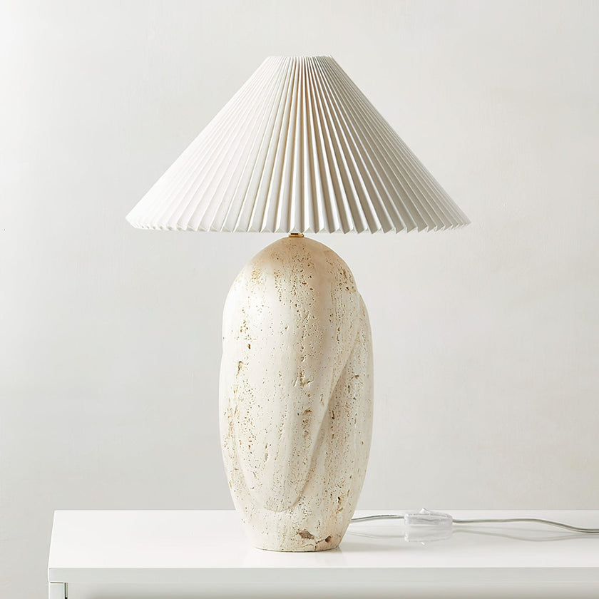 Enora Travertine Table Lamp