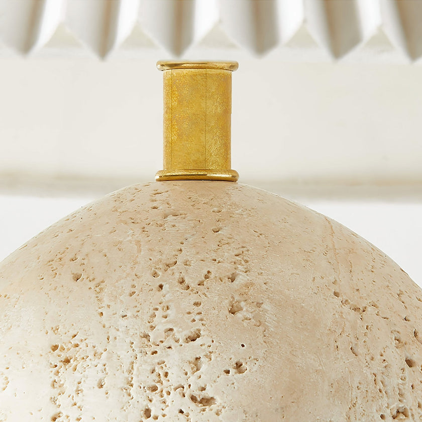 Enora Travertine Table Lamp