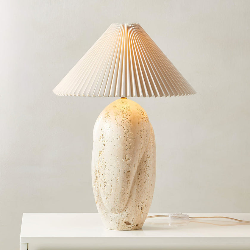 Enora Travertine Table Lamp