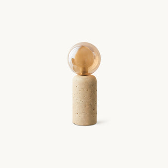 Este Travertine Table Lamp