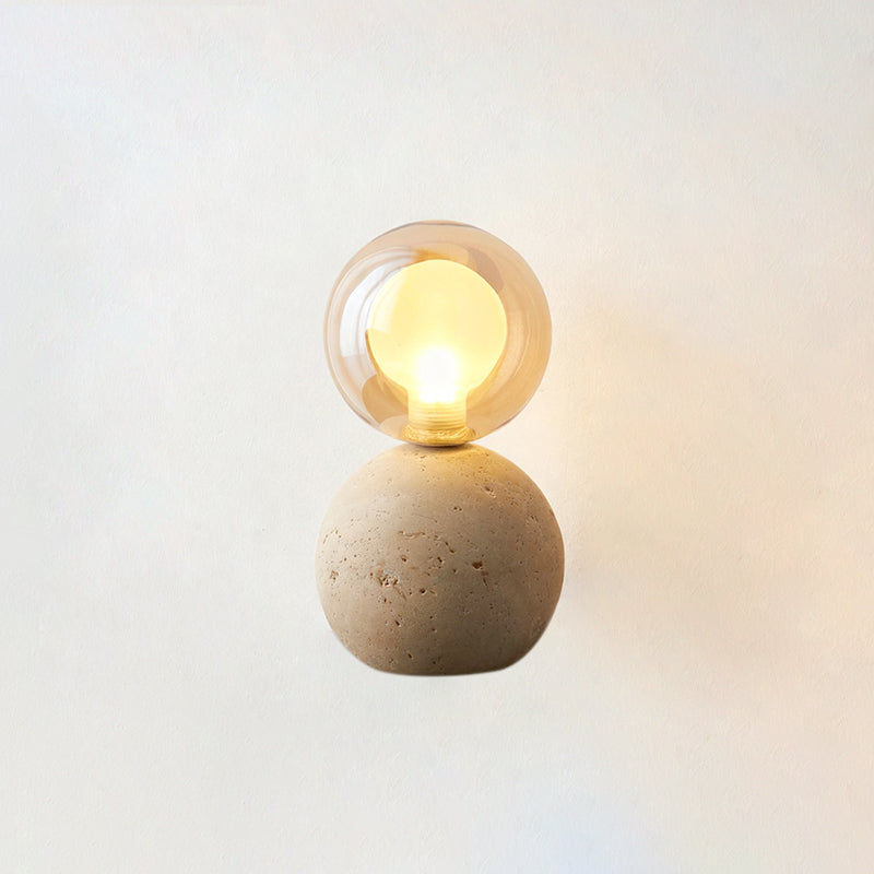 Este Travertine Table Lamp
