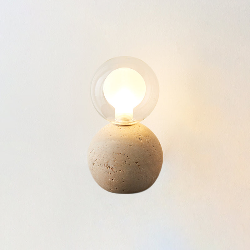 Este Travertine Table Lamp