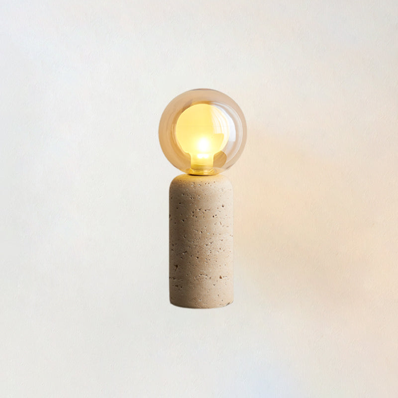 Este Travertine Table Lamp