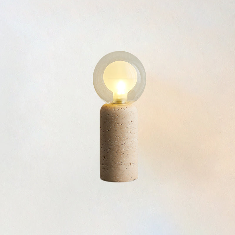 Este Travertine Table Lamp