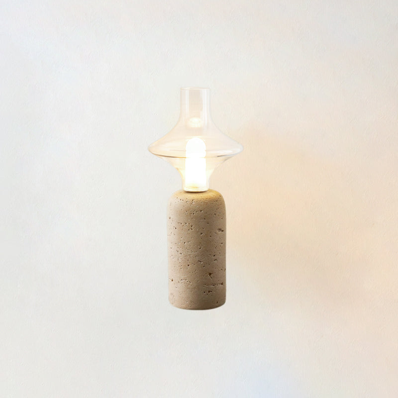 Este Travertine Table Lamp