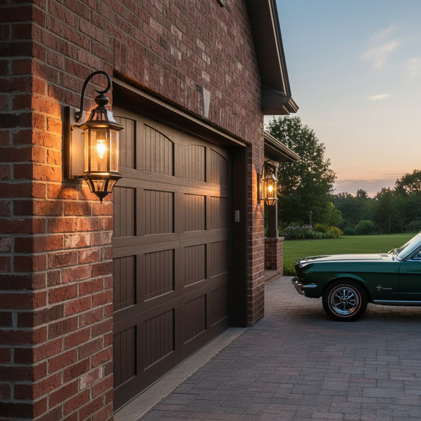 European Style Garden Brass Wall Lamp