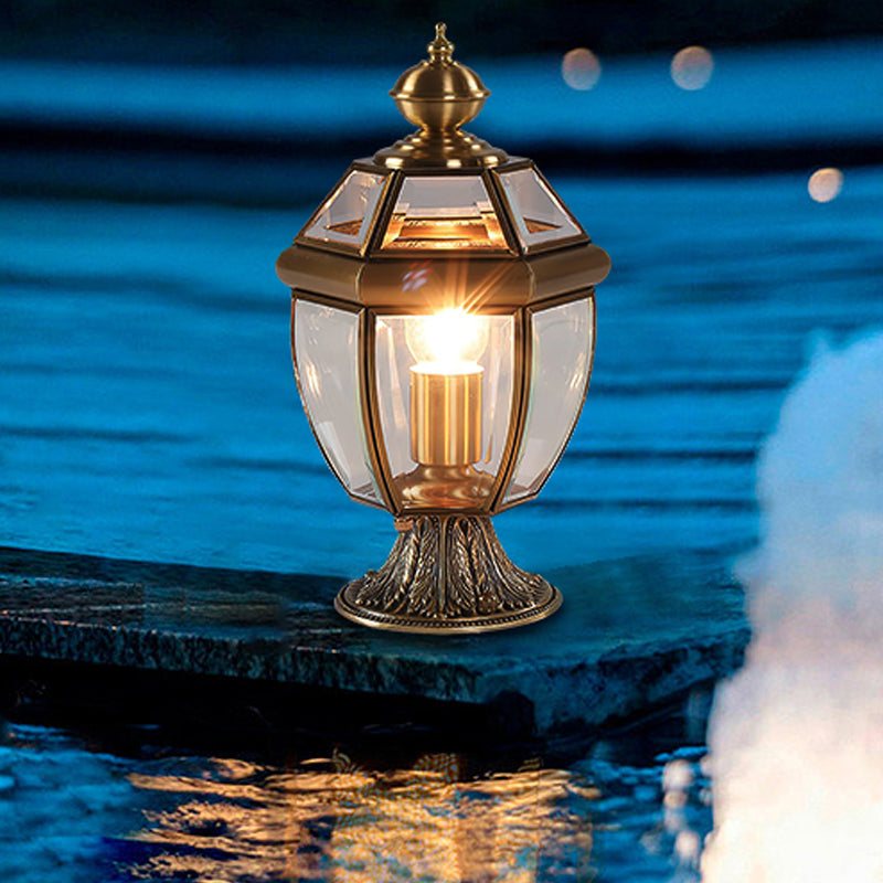 مصباح طاولة حديقة نحاسي أوروبي