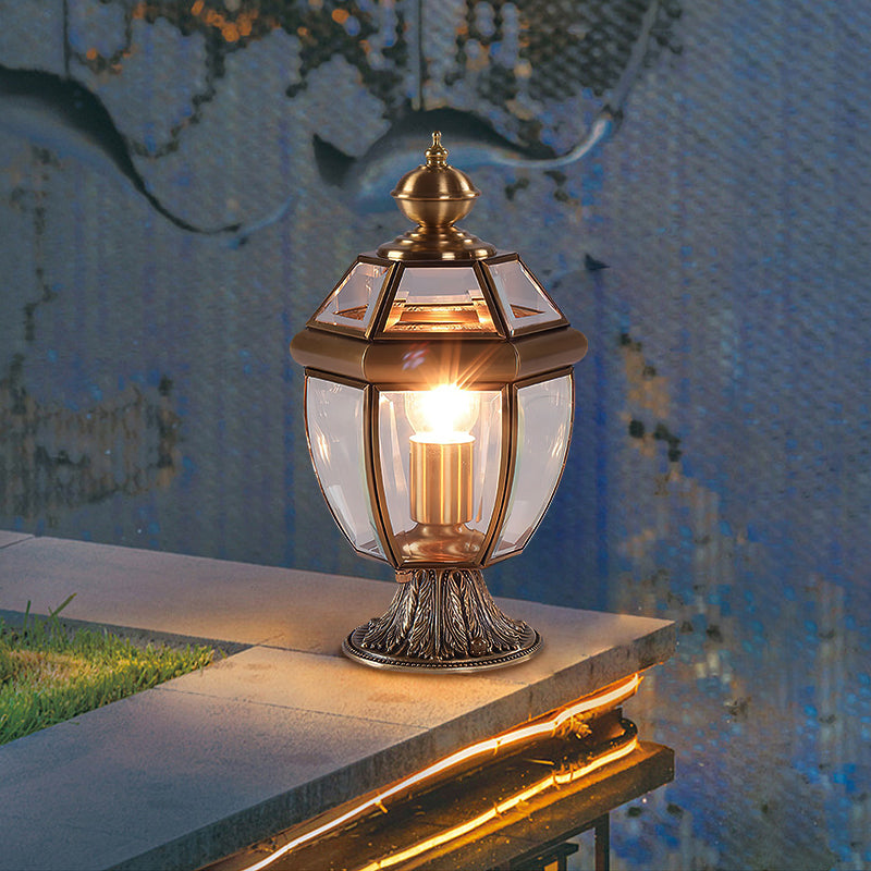 European Brass Garden Table lamp – detail 2