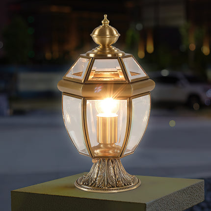 European Brass Garden Table lamp