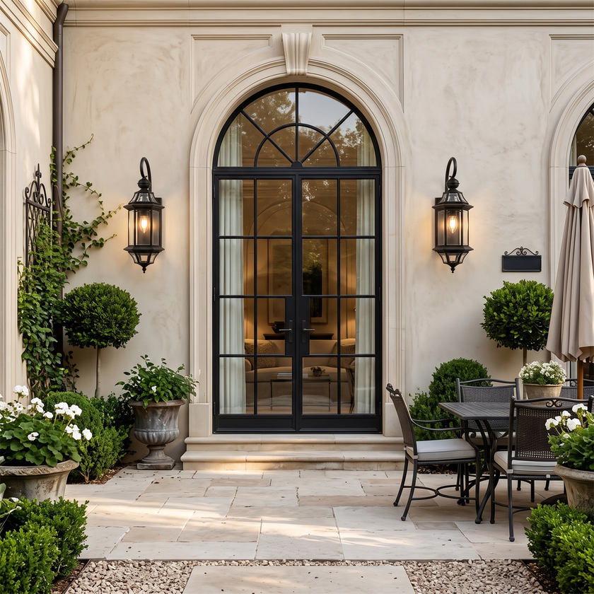 European Style Garden Brass Wall Lamp – detail 2