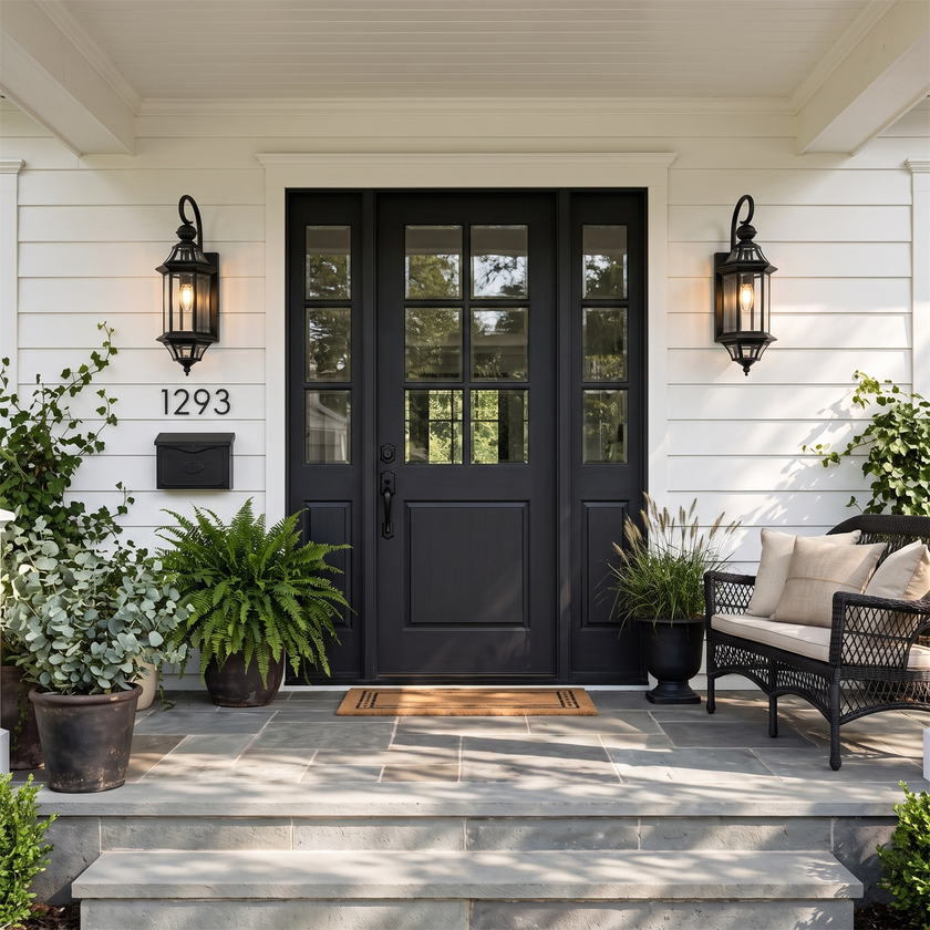 European Style Garden Brass Wall Lamp – detail 6