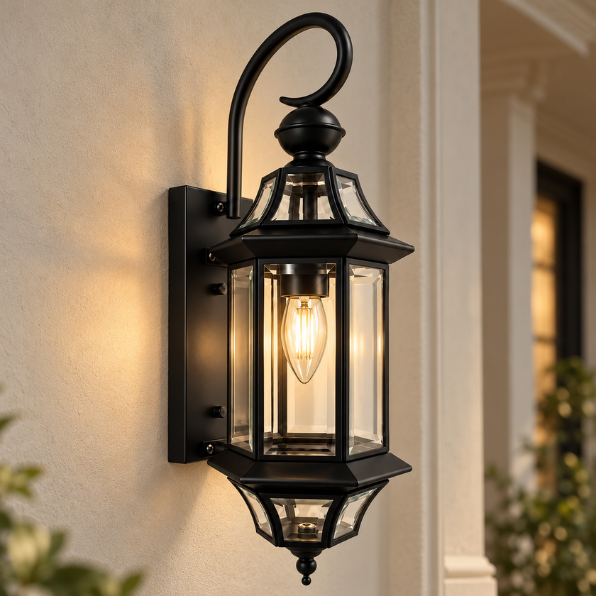 European Style Garden Brass Wall Lamp – detail 7