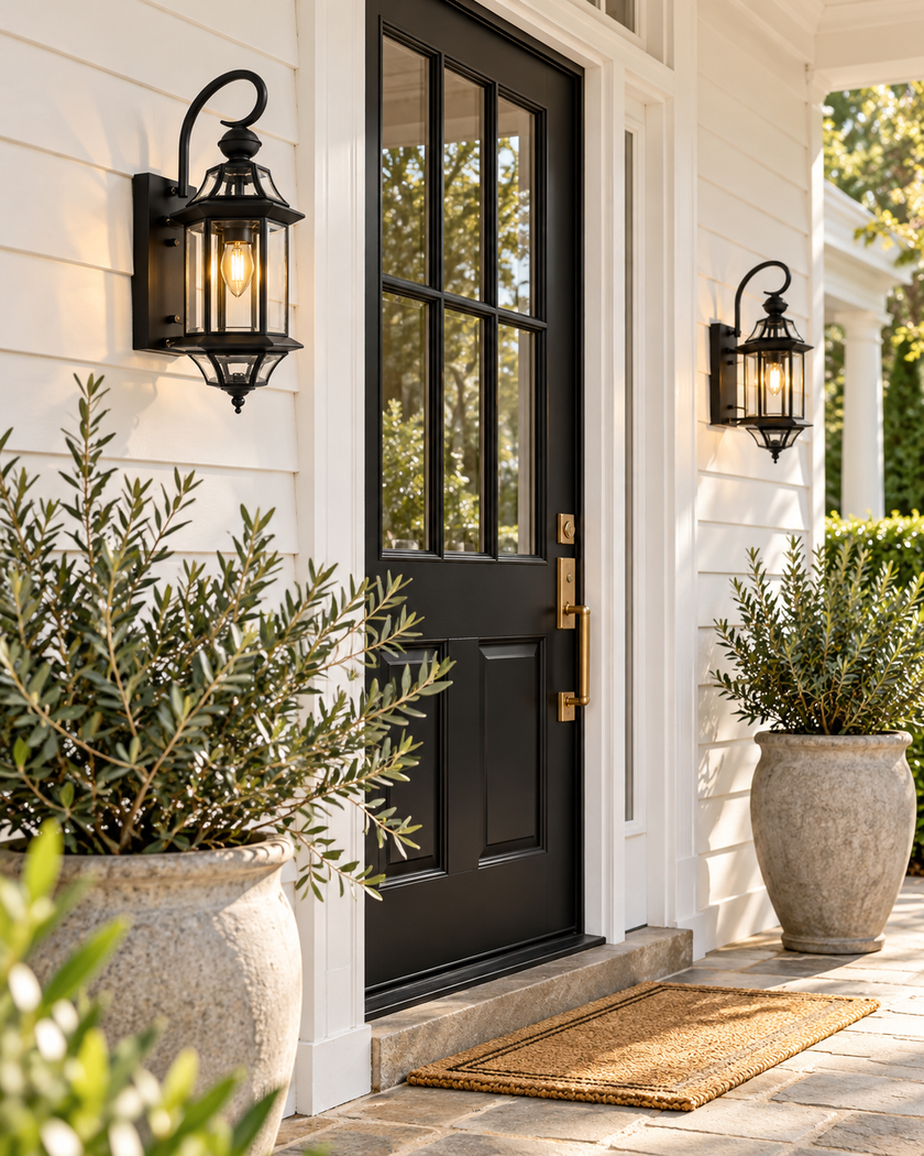 European Style Garden Brass Wall Lamp – detail 8
