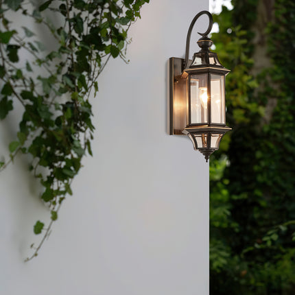 European Style Garden Brass Wall Lamp