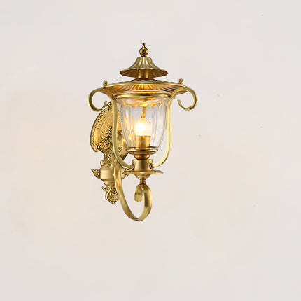 European Style Palace Brass Wall Lamp