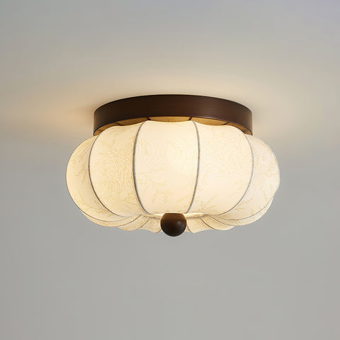 Fabric Pumpkin Ceiling Light – detail 15