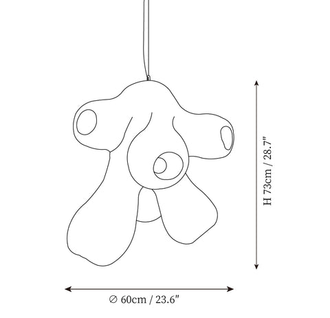 Fertility Pendant Lamp — Dimension drawings 1