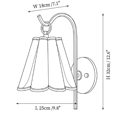 Model B: L 9.8″x W 7.1" x H 12.6"