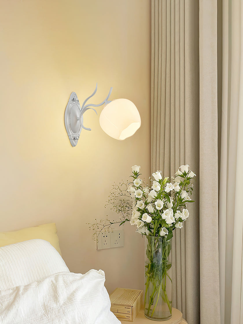 Floral Glass Wall Lamp