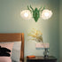 Floral Glass Wall Lamp