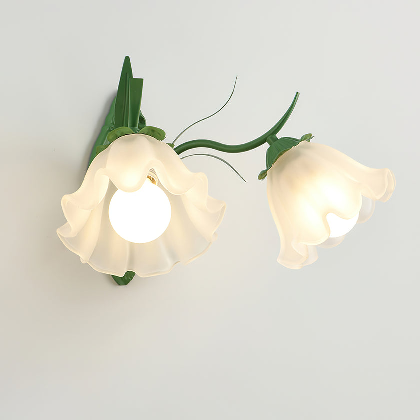 Floral Glass Wall Lamp