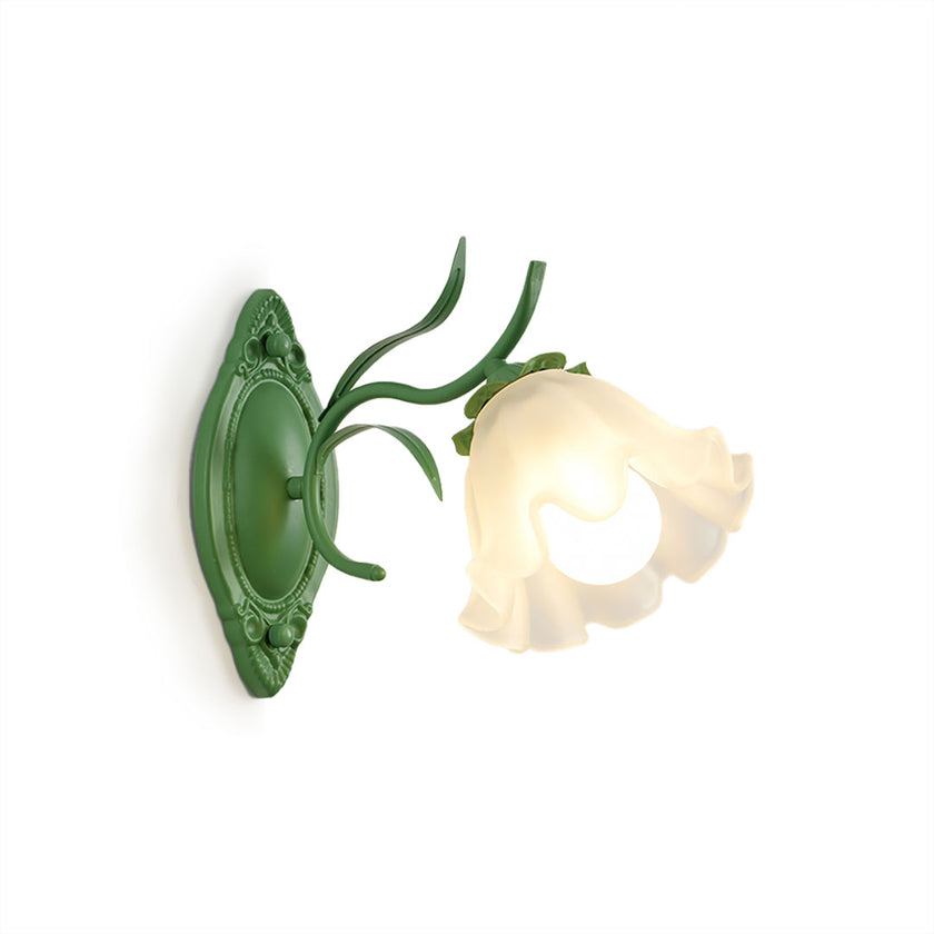 Floral Glass Wall Lamp