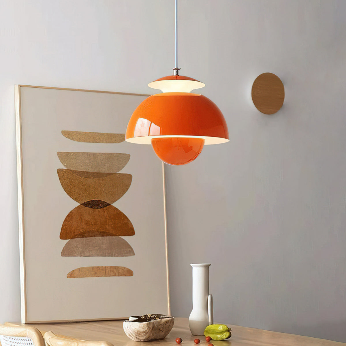 Flower Bud Metal Pendant Lamp – detail 2