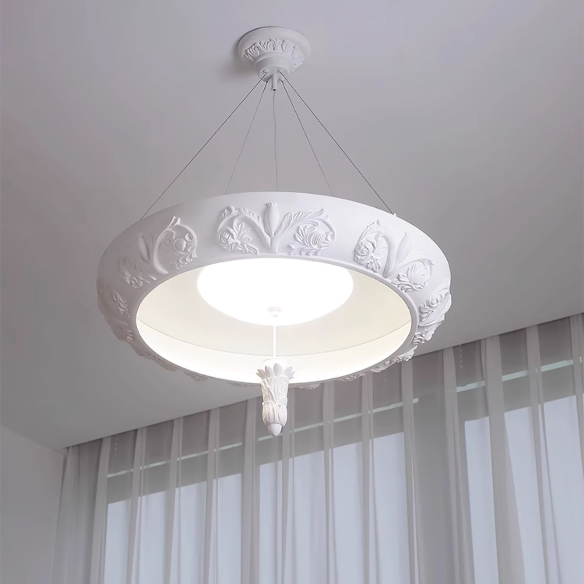 Flower Pattern Relief Chandelier – detail 2
