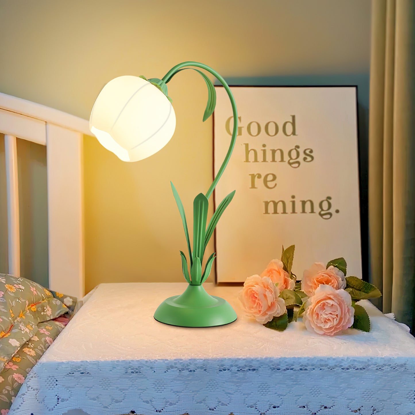 Flowers  Atmosphere Table Lamp