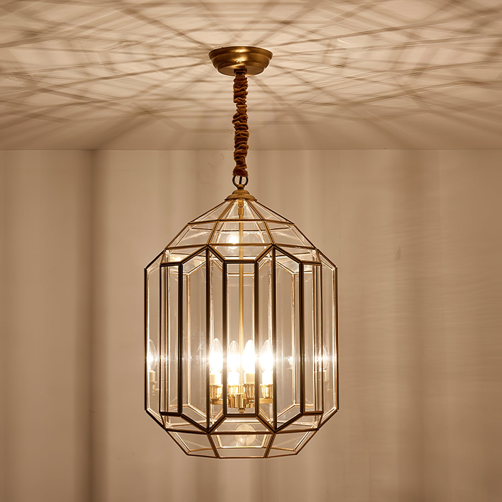 Foyer Lantern Glass Pendant Light – Mooijane