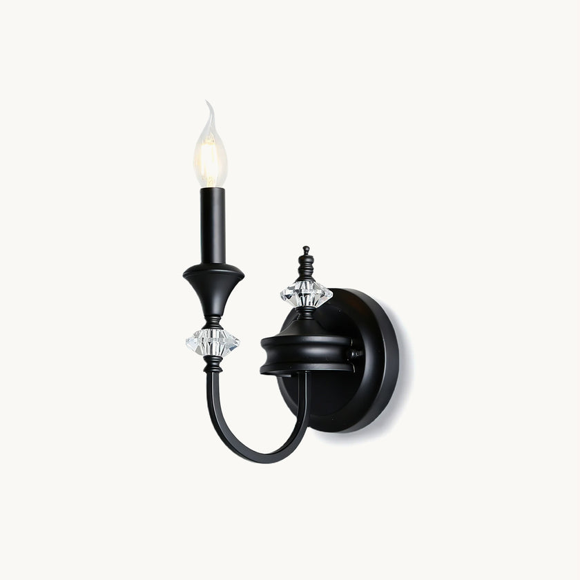 French Medieval Candlestick Wall Lamp