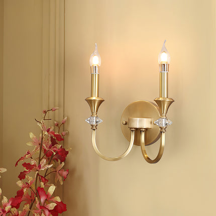 French Medieval Candlestick Wall Lamp