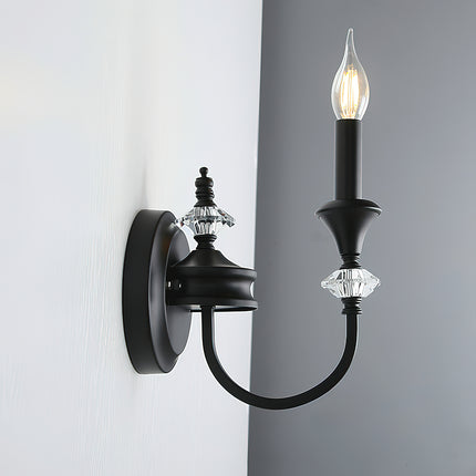 French Medieval Candlestick Wall Lamp