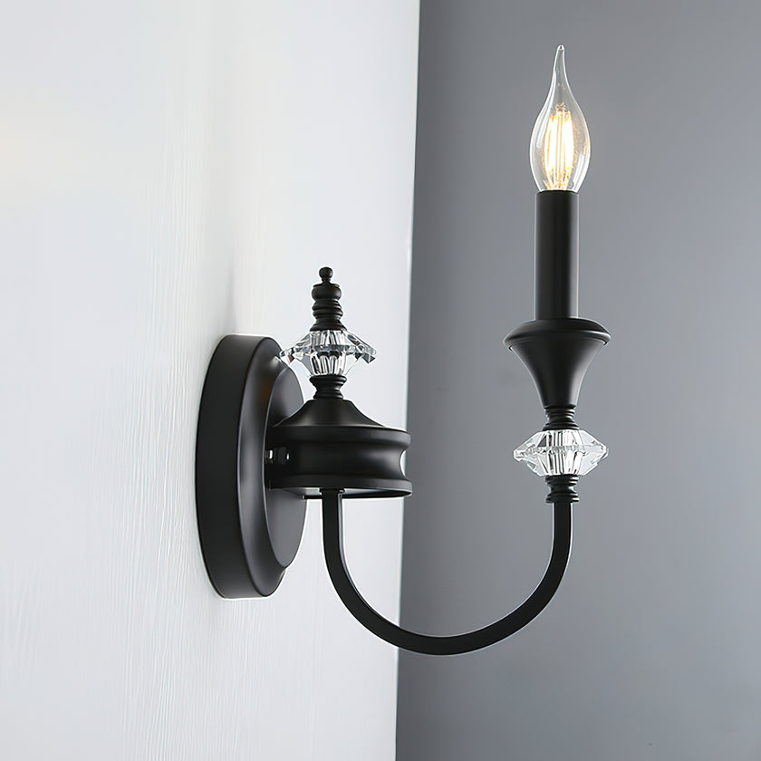 French Medieval Candlestick Wall Lamp