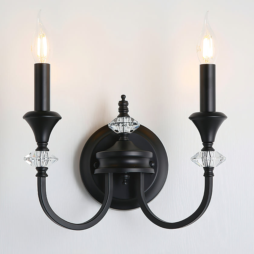 French Medieval Candlestick Wall Lamp