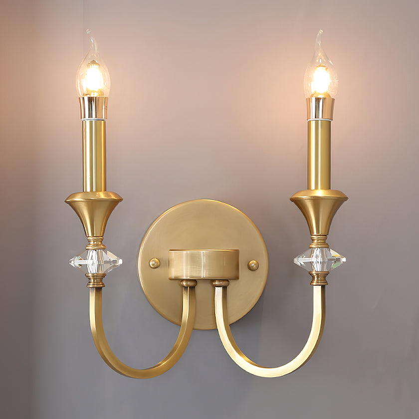 French Medieval Candlestick Wall Lamp