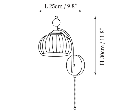 Applique Freya — Plans de dimensions 1
