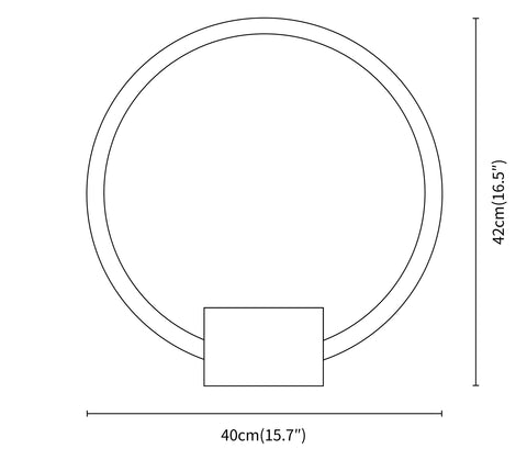 Lampe de table Geneva — Plans de dimensions 1