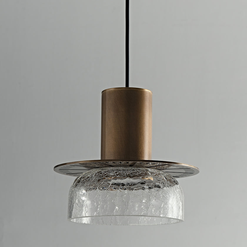 Glacier Crackle Glass Pendant Lamp