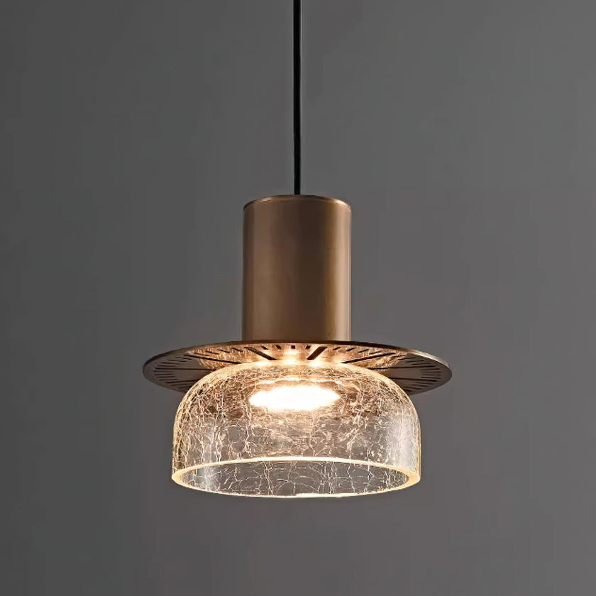 Glacier Crackle Glass Pendant Lamp