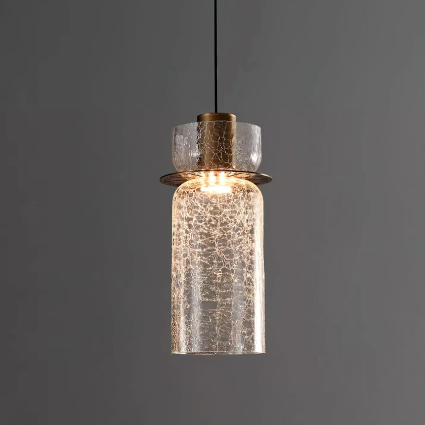 Glacier Crackle Glass Pendant Lamp