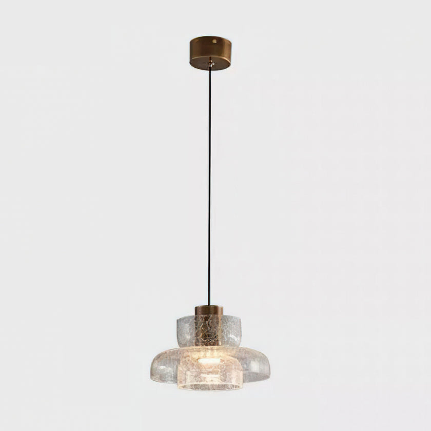 Glacier Crackle Glass Pendant Lamp