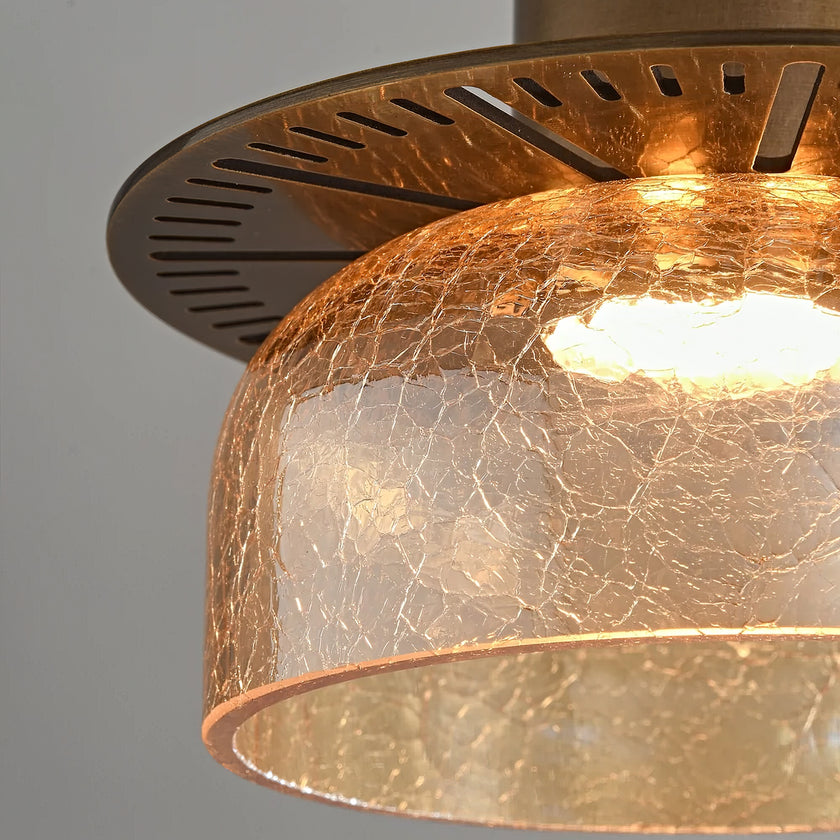 Glacier Crackle Glass Pendant Lamp