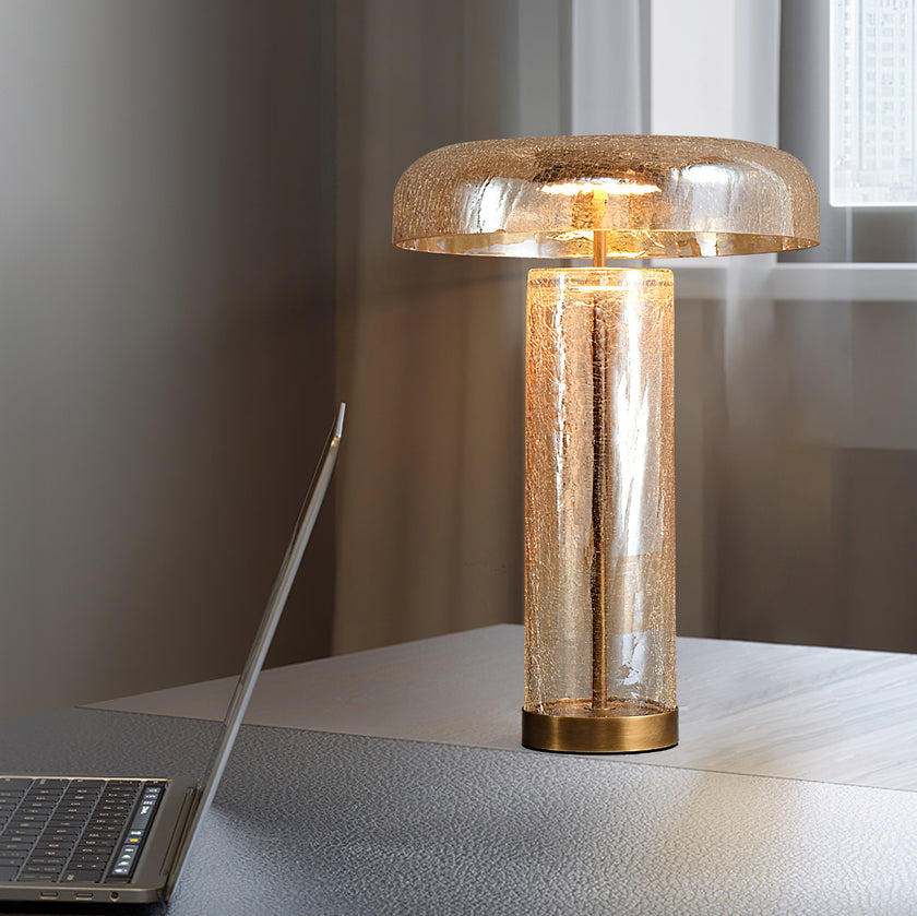 Glacier Crackle Table Lamp