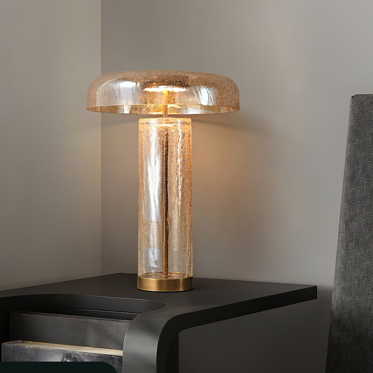 Glacier Crackle Table Lamp – detail 2