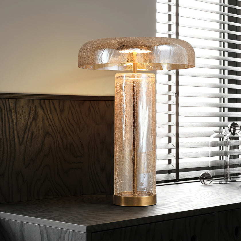 Glacier Crackle Table Lamp