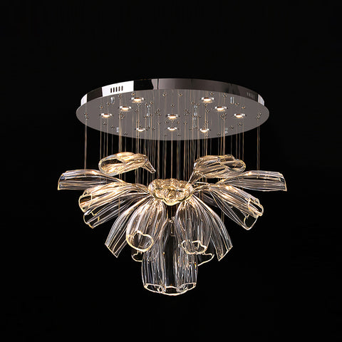 Glass Lotus Chandelier – detail 32