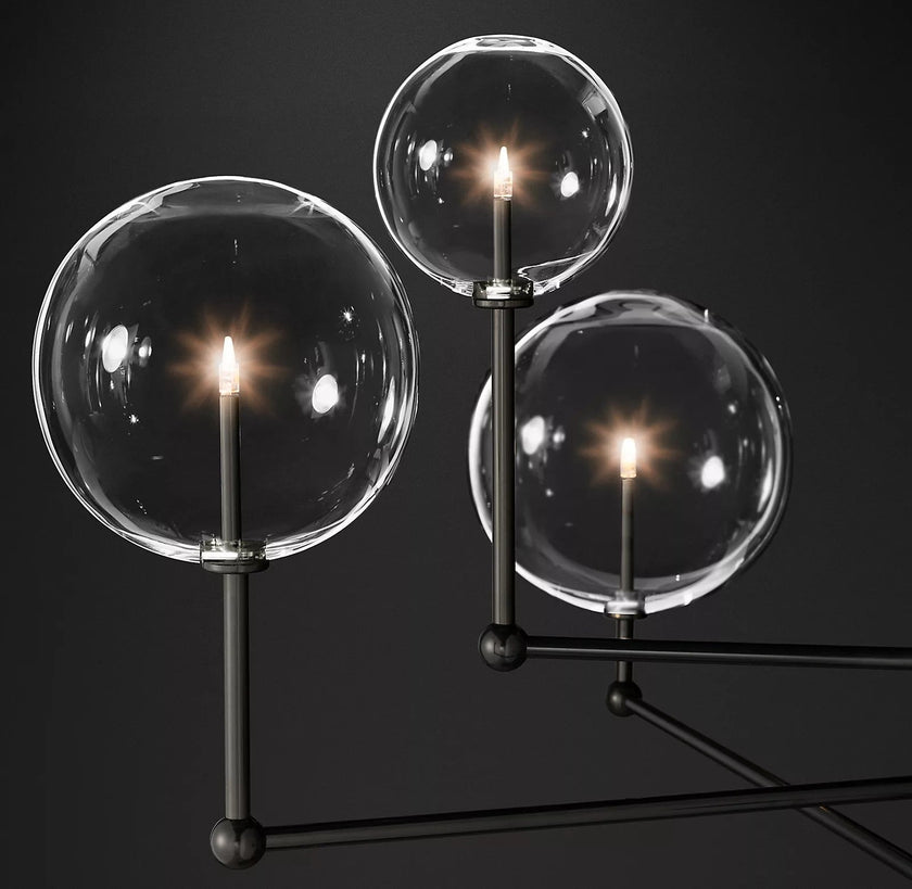 Glass Globe Chandelier