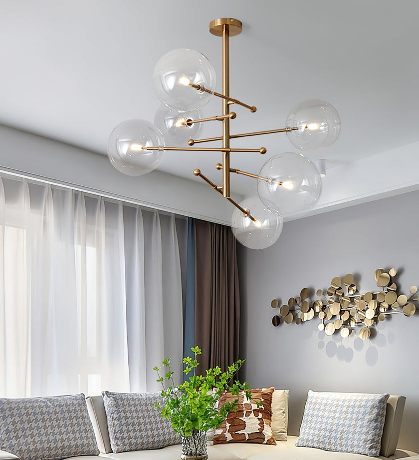 Glass Globe Chandelier